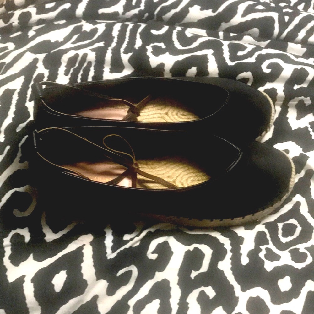 Avec Les Filles Italian Leather espadrilles Sz 8